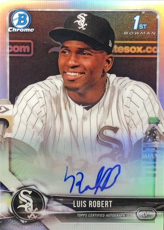 Luis Robert Jr. 2018 Bowman #CPA-LR Chrome Prospect Auto - Refractor /499 (1st) SGC 9