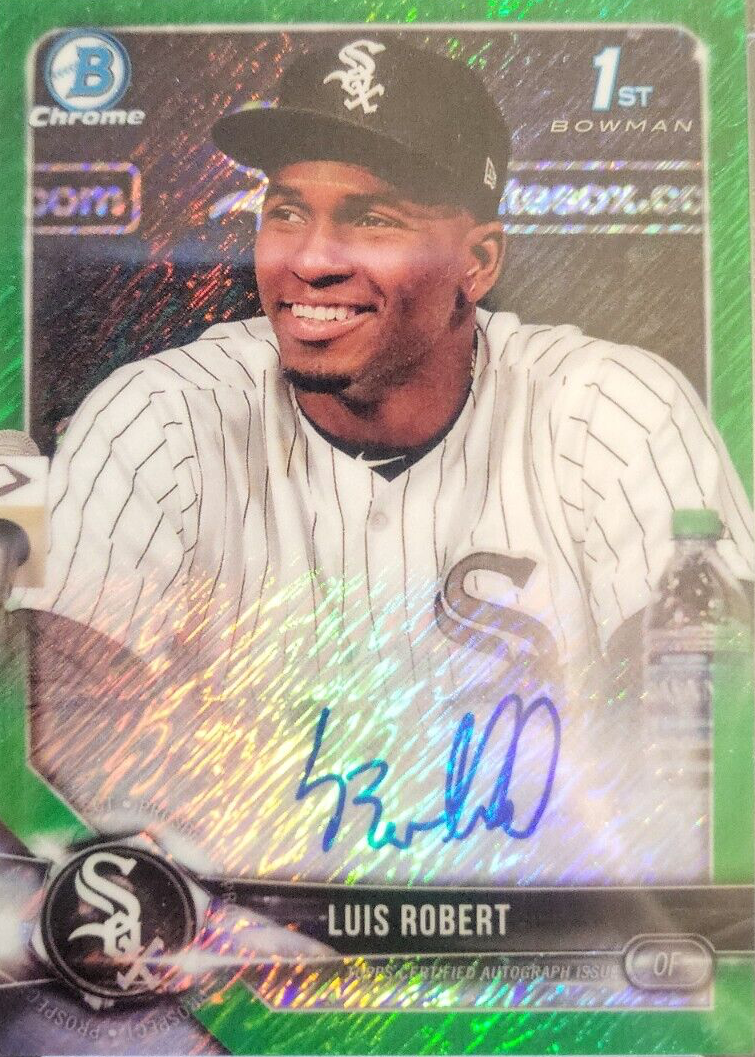 Luis Robert Jr. 2018 Bowman #CPA-LR Chrome Prospect Auto - Green 