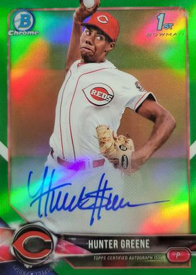 2018 Bowman #CPA-HG Chrome Prospect Auto - Green Refractor /99 (1st)