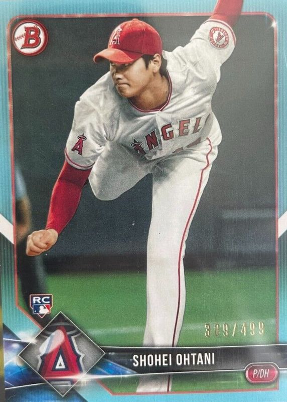 Shohei Ohtani 2018 Bowman #49 Sky Blue /499 Rookie RAW