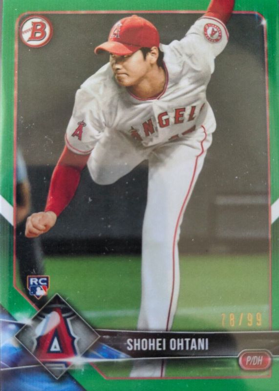 Shohei Ohtani 2018 Bowman #49 Green /99 Rookie BGS 10 PRISTINE