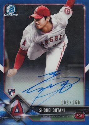 2018 Bowman #CRA-SO Chrome Rookie Auto - Blue Refractor /150 (Pitching)