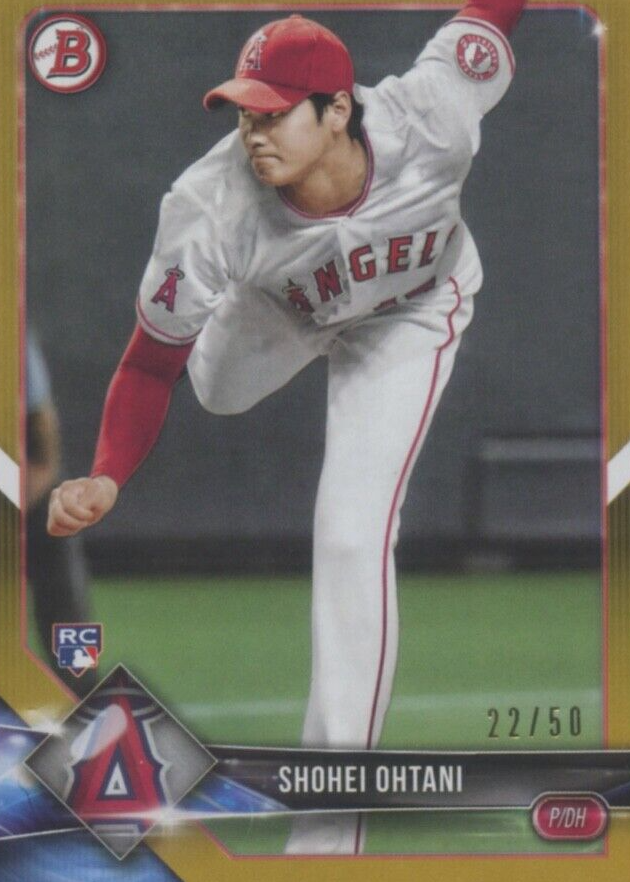 Shohei Ohtani 2018 Bowman #49 Gold /50 Price Guide - Sports