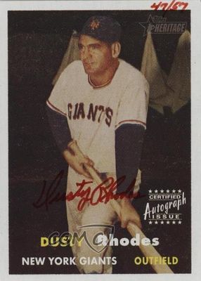 2006 Topps Heritage #ROA-DR Real One Autographs - Red Ink /57