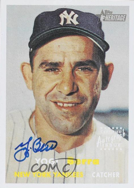 Yogi Berra 2006 Topps Heritage #ROA-YB Real One Autographs Price 