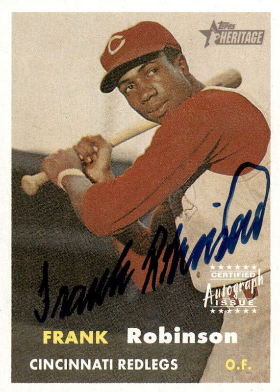 Frank Robinson 2006 Topps Heritage #ROA-FR Real One Autographs PSA 10