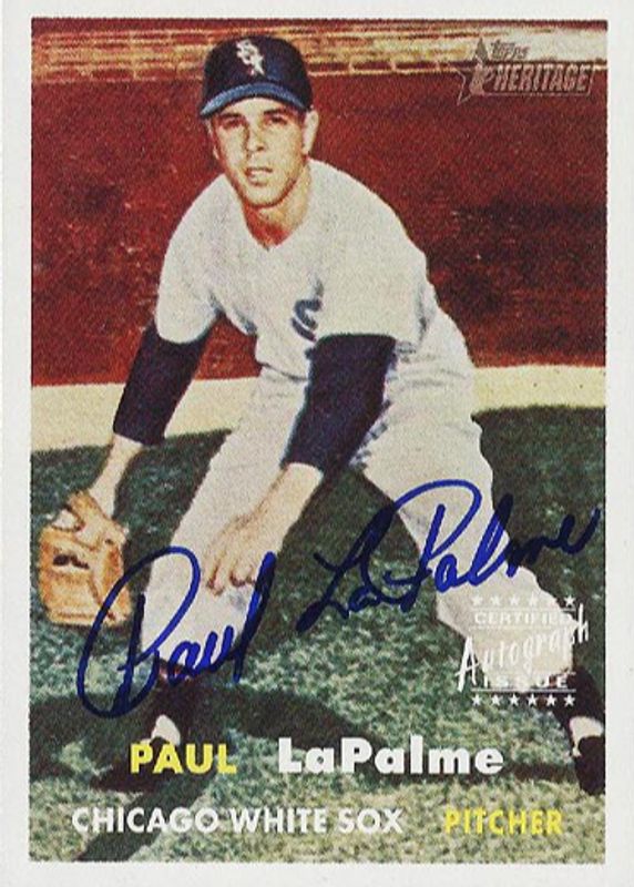 Paul LaPalme 2006 Topps Heritage #ROA-PL Real One Autographs RAW