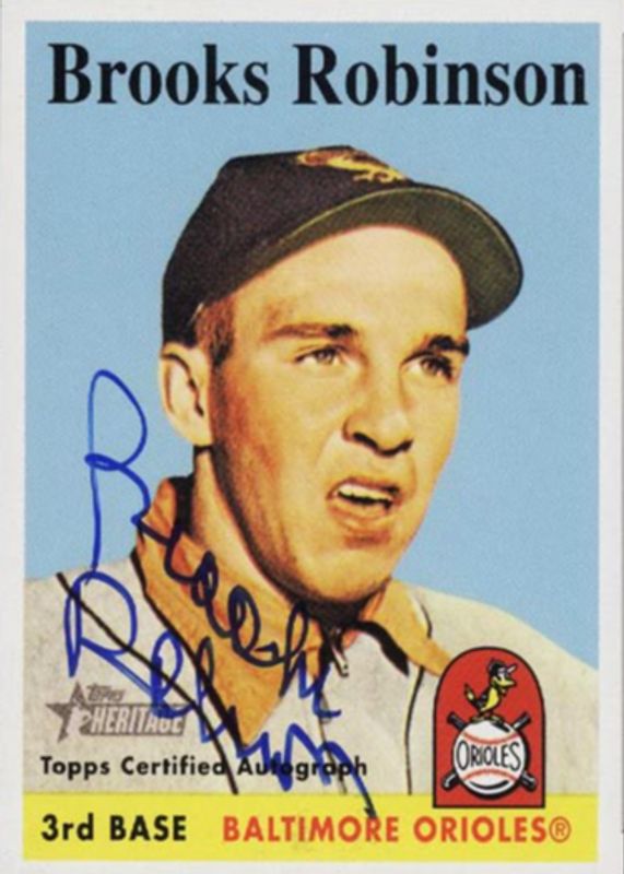 Brooks Robinson 2007 Topps Heritage #ROA-BR Real One Autographs PSA 10