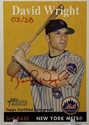 2007 Topps Heritage #ROA-DW Real One Autographs - Red Ink /58