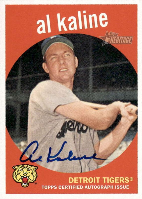 Al Kaline 2008 Topps Heritage #ROA-AK Real One Autographs PSA 10