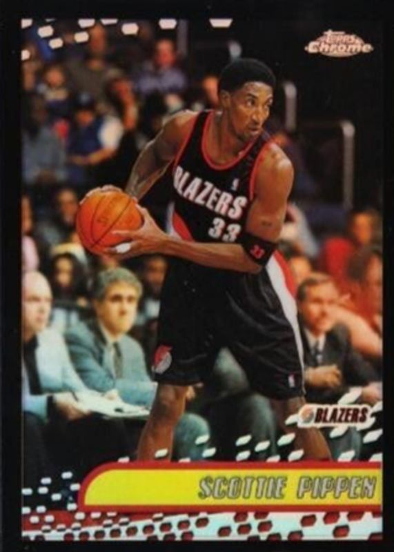 Scottie Pippen 2001 Topps Chrome #39 Black Refractor /50 PSA 10