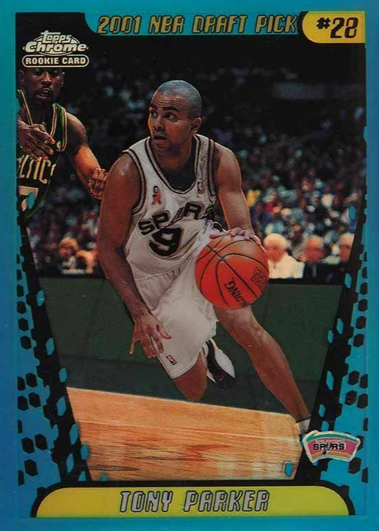Tony Parker 2001 Topps Chrome #155 Refractor Price Guide