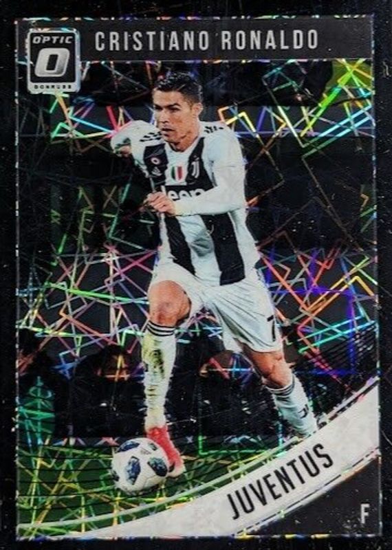 Cristiano Ronaldo 2018 Donruss #9 Optic - Black Velocity /25 (Club) SGC 9.5