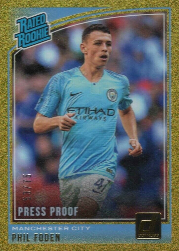 トレーディングカード 2018 Phil Foden Press Proof Red Rookie