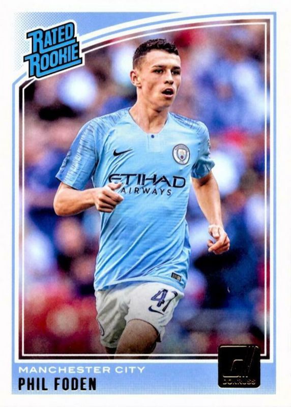 Phil Foden 2018 Donruss #179 Base Rookie BGS 9