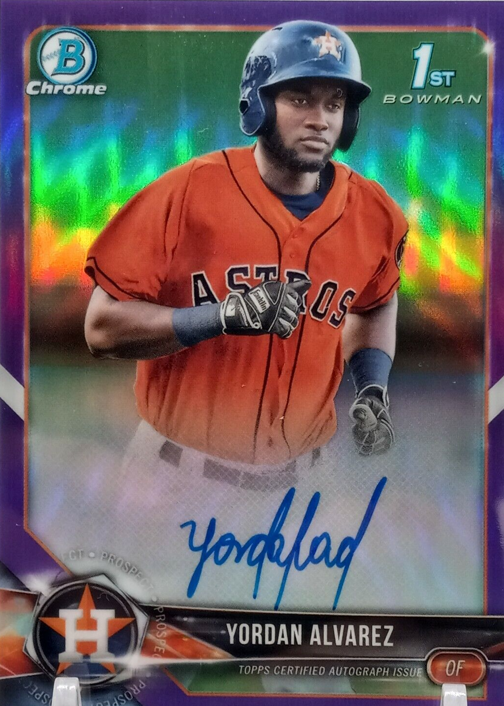 yordan alvarez 2nd bowman Gold Top100