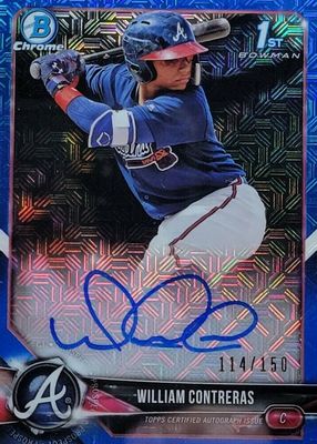 2018 Bowman Chrome #BCPA-WCO Prospect Auto - Blue Mojo Refractor /150 (1st)