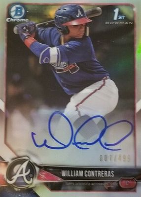 2018 Bowman Chrome #BCPA-WCO Prospect Auto - Refractor /499 (1st)