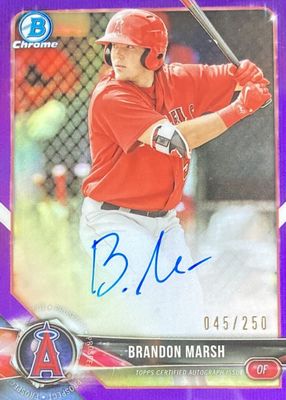 2018 Bowman Chrome #BCPA-BM Prospect Auto - Purple Refractor /250