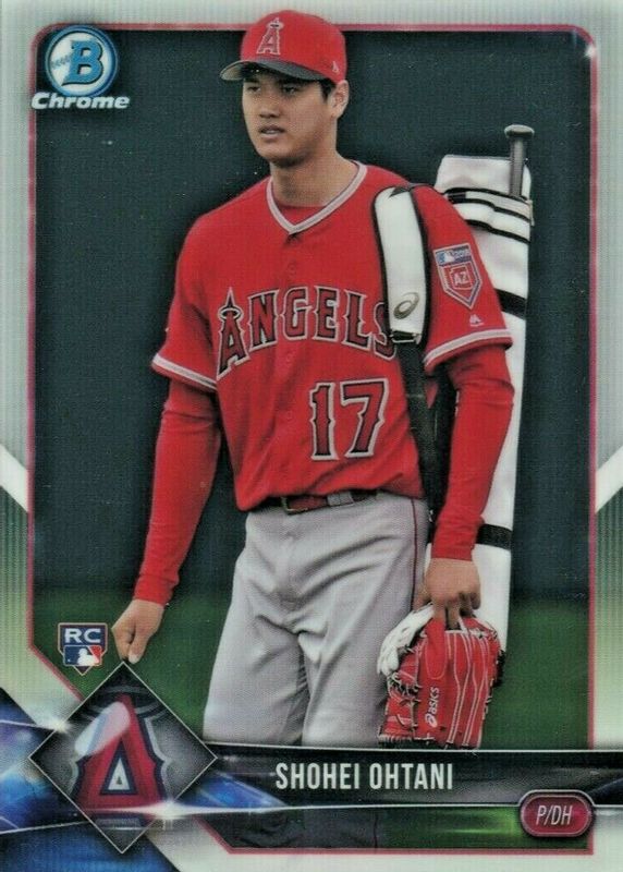 Shohei Ohtani 2018 Bowman Chrome #1 SP Variation (Carrying Bag) Rookie SGC 8