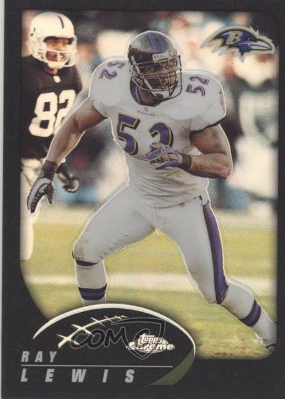 Ray Lewis 2002 Topps Chrome #5 Black Refractor /599 SGC 9