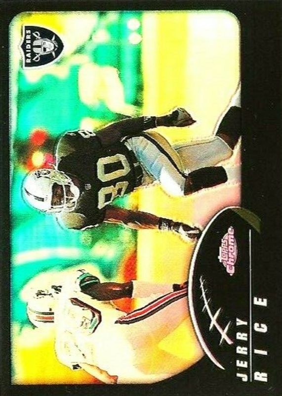 Jerry Rice 2002 Topps Chrome #133 Black Refractor /599 SGC 10