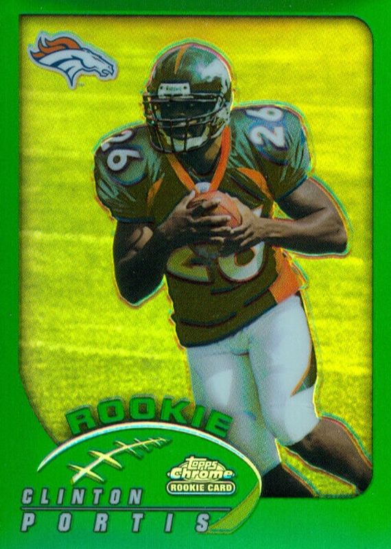 Clinton Portis 2002 Topps Chrome #181 Base Rookie PSA 8