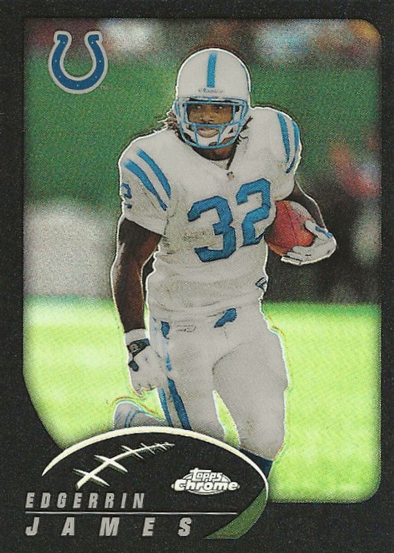 Edgerrin James 2002 Topps Chrome #13 Black Refractor /599 PSA 10