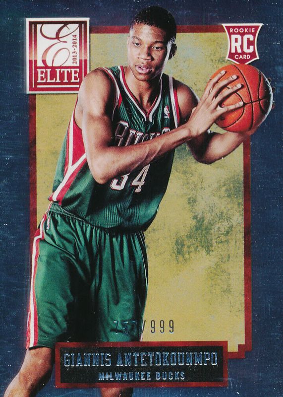 Giannis Antetokounmpo 2013 Elite #229 Base Rookie /999 Rookie BGS 9