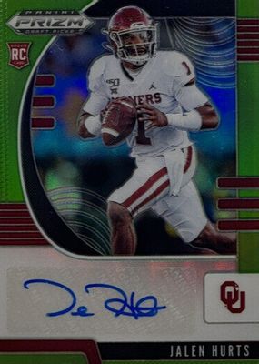 2020 Prizm Draft Picks #129 Autographs - Neon Green (/50)