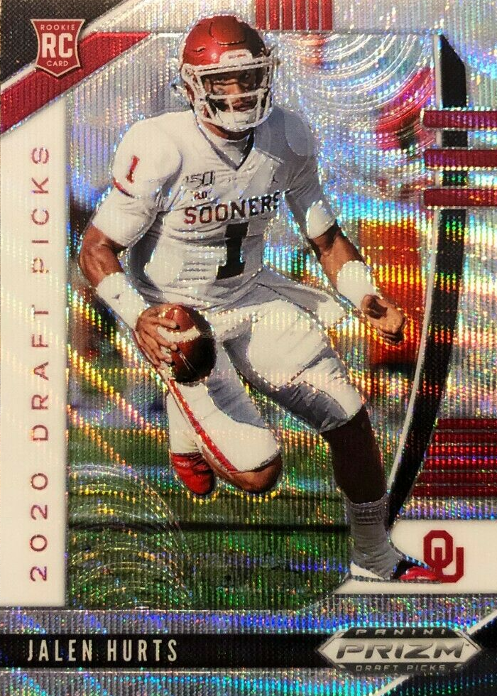 HURT  Vol.Ⅱ Jalen Hurts 2020 Prizm Draft Picks #129 Blue Wave /299 Price