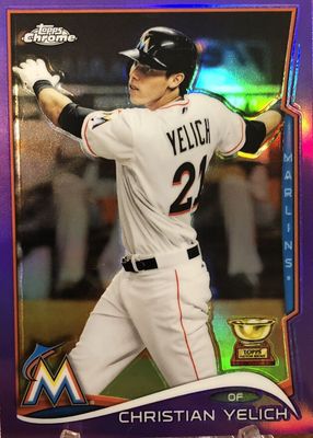 2014 Topps Chrome #215 Purple Refractor