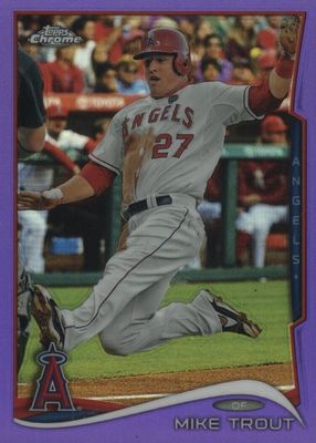 2014 Topps Chrome #1 Purple Refractor (Sliding)