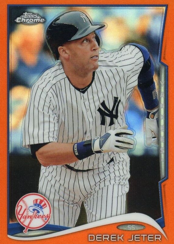 Derek Jeter 2014 Topps Chrome #56 Orange Refractor (Running) BGS 9.5