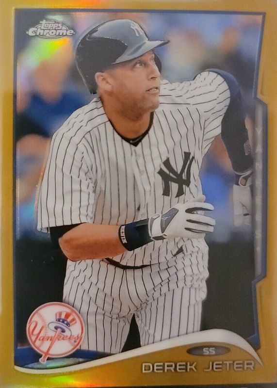 Derek Jeter 2014 Topps Chrome #56 Gold Refractor /50 (Running) BGS 10 PRISTINE