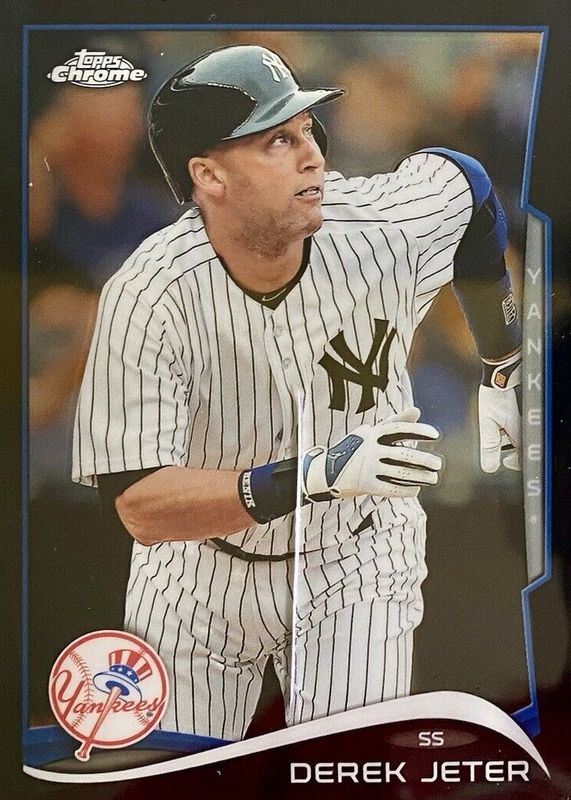 Derek Jeter 2014 Topps Chrome #56 Black Refractor /100 (Running) PSA 10