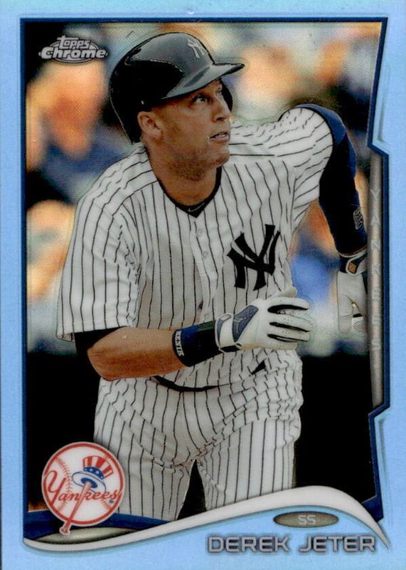 Derek Jeter 2014 Topps Chrome #56 Blue Refractor /199 (Running) RAW