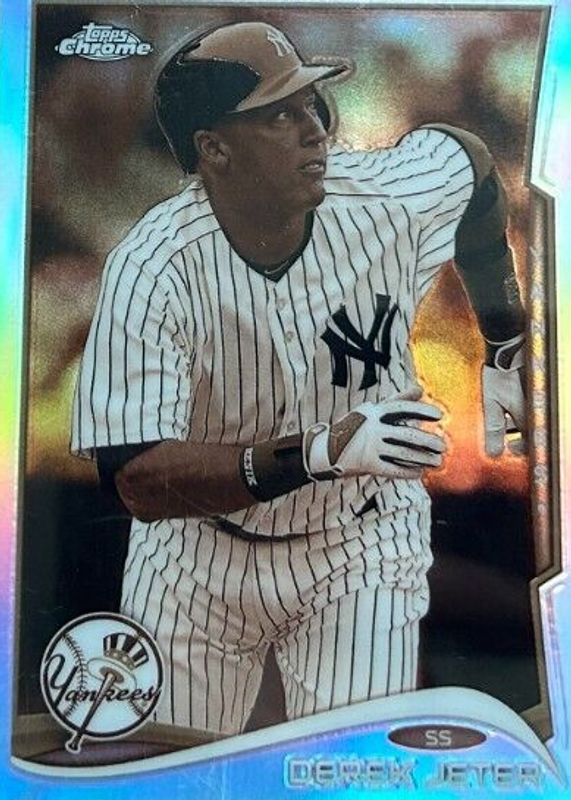 Derek Jeter 2014 Topps Chrome #56 Sepia Refractor /75 (Running) SGC 9