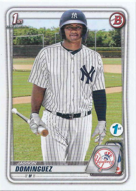 Jasson Dominguez 2020 Bowman 1st Edition Base #BFE-8 Price Guide 