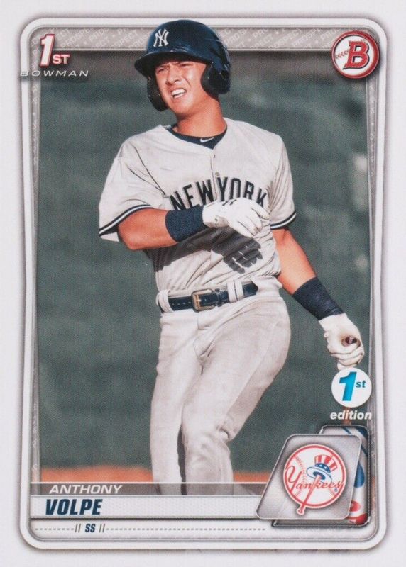 Anthony Volpe 2020 Bowman 1st Edition #BFE-139 Base (1st) BGS 9