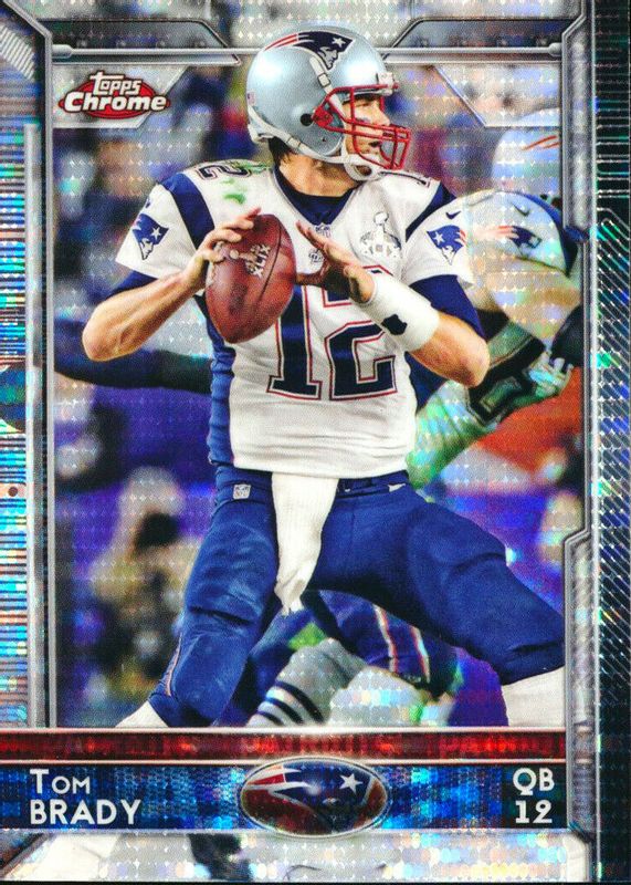 Tom Brady 2015 Topps Chrome #50 Pulsar Refractor BGS 10 PRISTINE