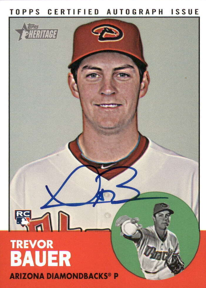 Trevor Bauer 2012 Topps Heritage High Number #ROA-TB Real One