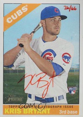 2015 Topps Heritage High Number #ROAH-KB Real One Autographs - Red Ink /66