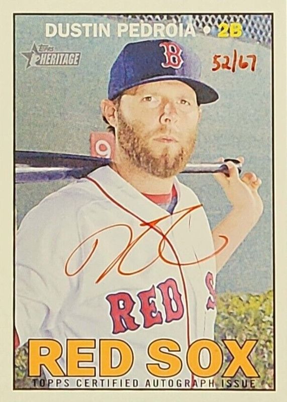 2016 Topps Heritage High Number #ROA-DP Real One Autographs - Red Ink /67