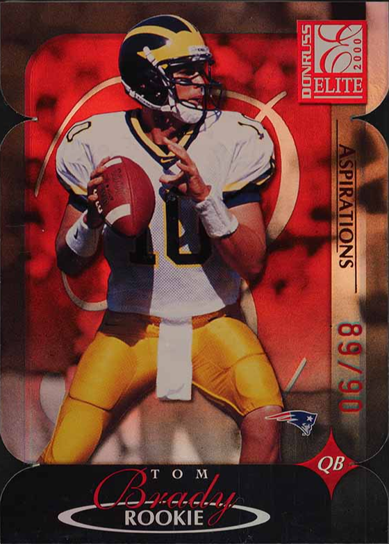 Tom Brady 2000 Donruss Elite #183 Aspirations /90 Price