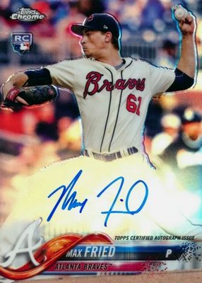 MAX FRIED RC 直筆 auto MLB 2018 Panini /49 Max Fried 2018 Topps Chrome #RA-MF Rookie Auto - Refractor