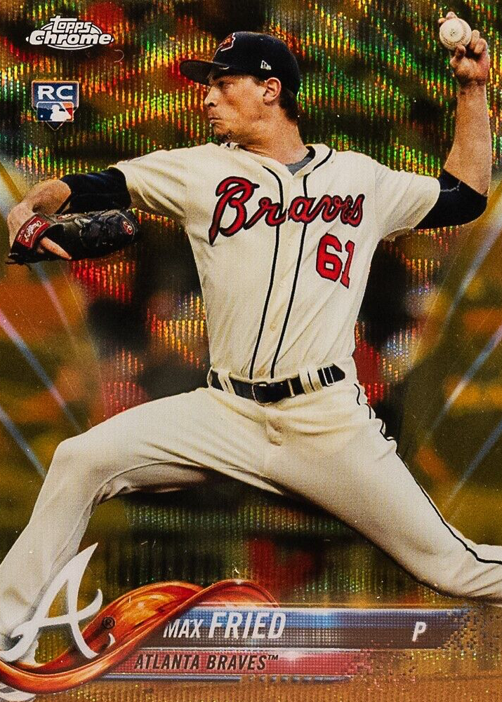 MAX FRIED RC 直筆 auto MLB 2018 Panini /49 Max Fried 2018 Topps Chrome #66 Blue Refractor /150 Price