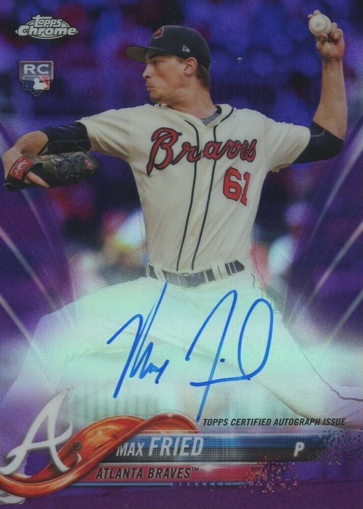 MAX FRIED RC 直筆 auto MLB 2018 Panini /49 Max Fried Atlanta Braves Autographed 2018 Topps Series 1