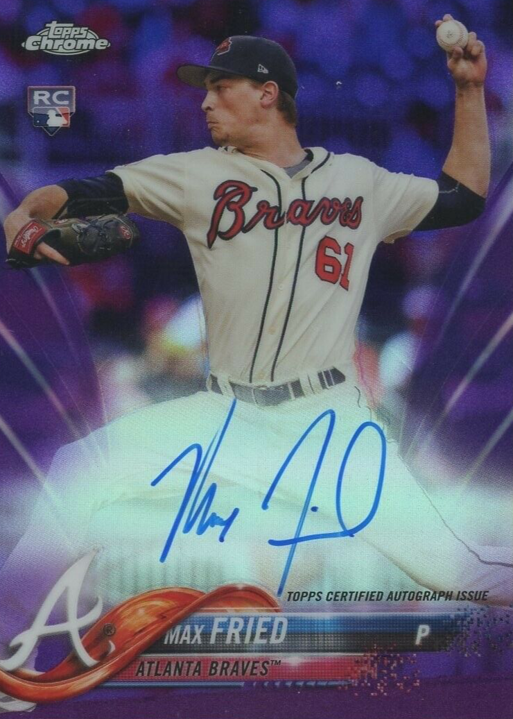 Max Fried 2018 Topps Chrome #RA-MF Rookie Auto - Purple Refractor /250  Price Guide - Sports Card Investor