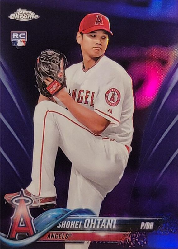 Shohei Ohtani 2018 Topps Chrome #150 Purple Refractor /299 